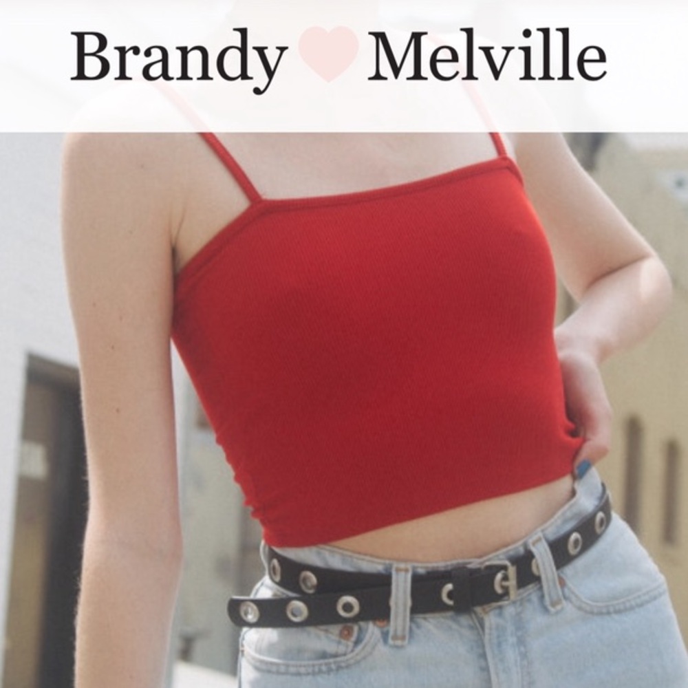 Red Crop Top Brandy Melville
